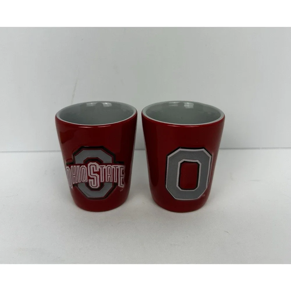 THE Ohio State University Small Red Shot Glass Officially Licensed Buckeyes